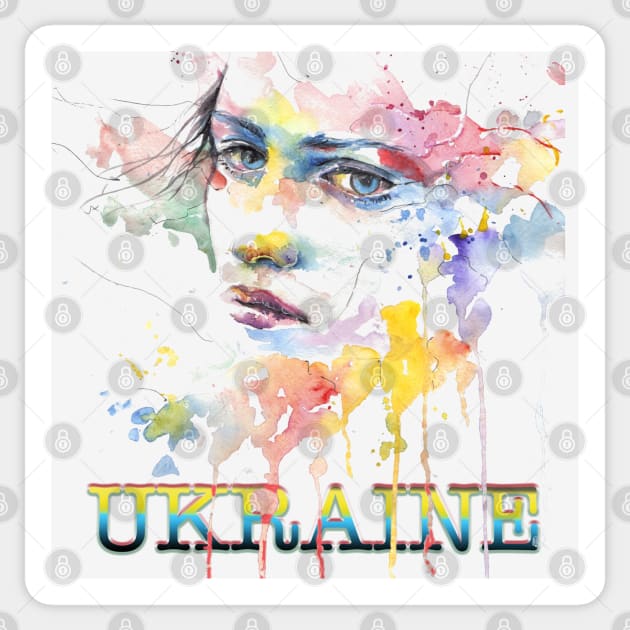 Ukrainian tears Sticker by tashashimaa